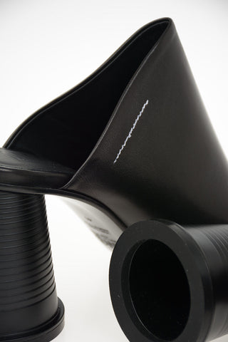 MM6 10cm Leather CUP TO GO Mules