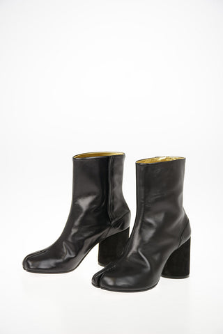 MM22 8cm Leather TABI Ankle Boots