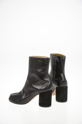 MM22 8cm Leather TABI Ankle Boots