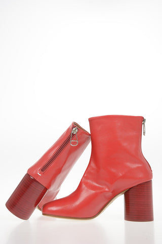 MM22 Stivaletto in Pelle con Zip 8cm