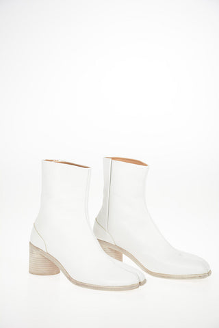 MM22 7cm Leather TABI Booties