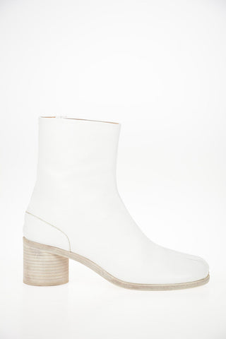 MM22 7cm Leather TABI Booties