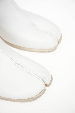 MM22 7cm Leather TABI Booties