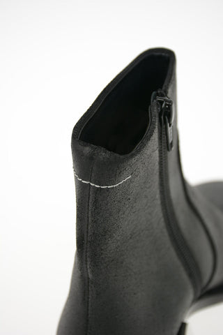 MM6 Stivaletto in Pelle con Zip 5cm