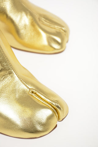 MM22 8cm Laminate Leather TABI Booties