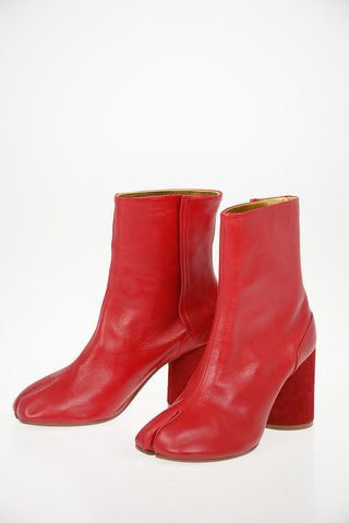 MM22 9cm Leather TABI Booties