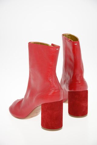 MM22 9cm Leather TABI Booties