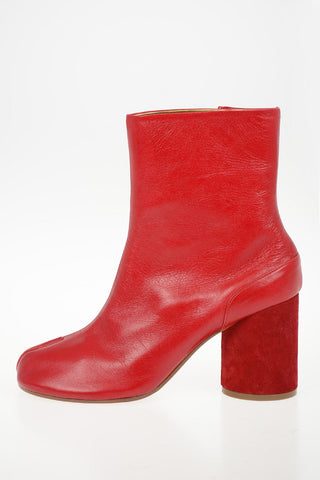 MM22 9cm Leather TABI Booties