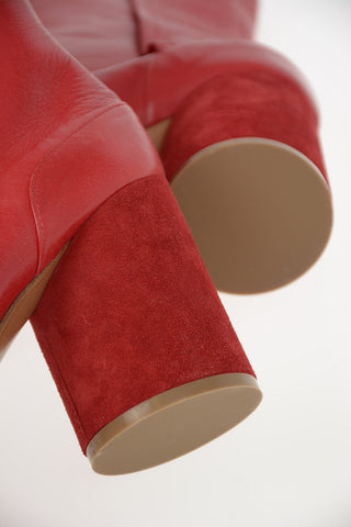 MM22 9cm Leather TABI Booties