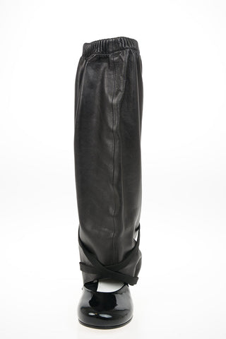 MM22 Stivale in Pelle con Laccio 9cm
