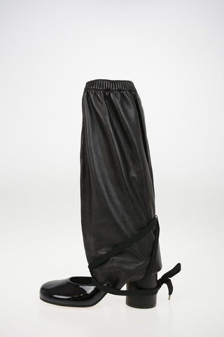 MM22 Stivale in Pelle con Laccio 9cm