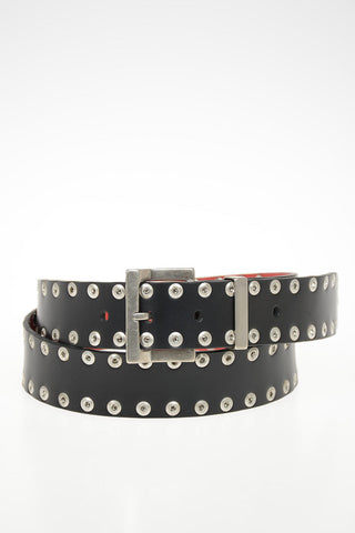 MM11 35mm Leather Studded Belt