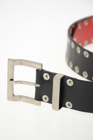 MM11 35mm Leather Studded Belt