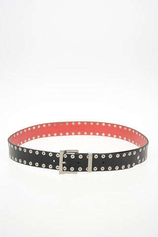 MM11 35mm Leather Studded Belt