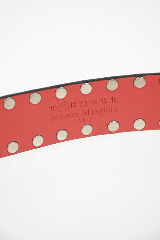 MM11 35mm Leather Studded Belt