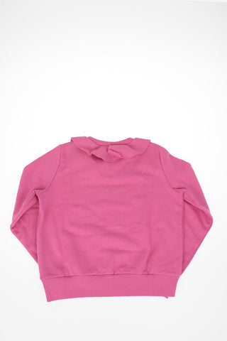 crew-neck sweatshirt with Ruffles