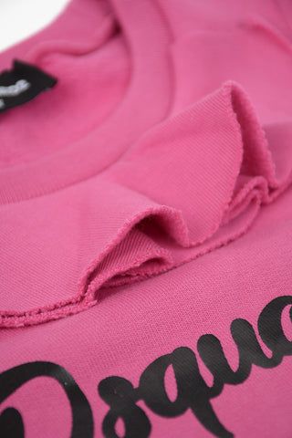 crew-neck sweatshirt with Ruffles