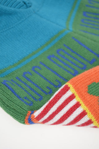 embroidered Poncho with Hood