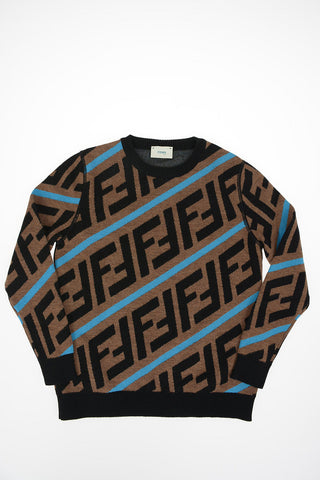 All over Logo ZUCCA crew-neck sweater