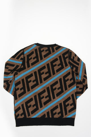 All over Logo ZUCCA crew-neck sweater