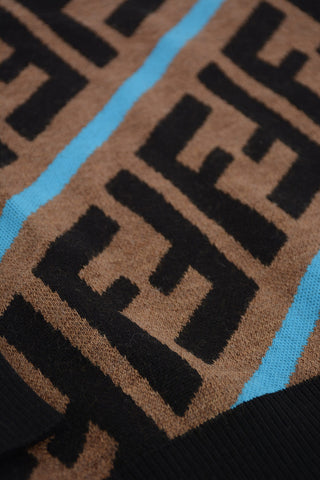 All over Logo ZUCCA crew-neck sweater