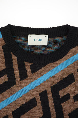 All over Logo ZUCCA crew-neck sweater