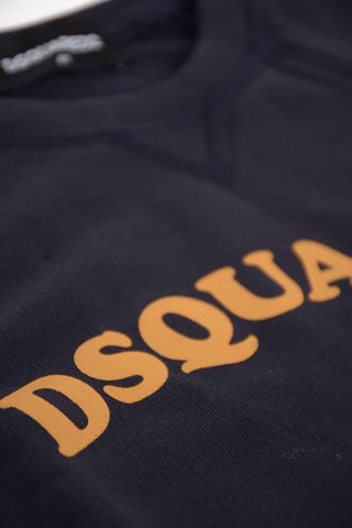 print crew-neck sweatshirt