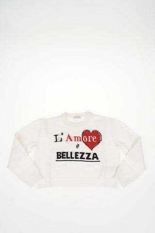 embroidered crew-neck sweater