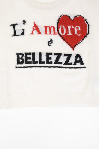 embroidered crew-neck sweater