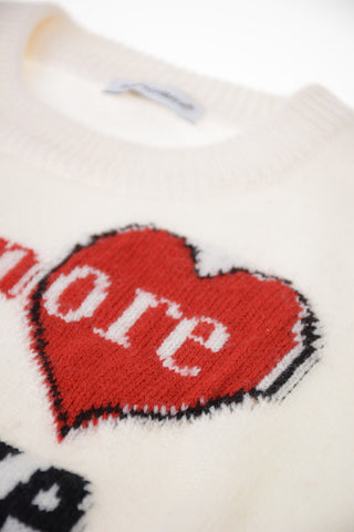 embroidered crew-neck sweater