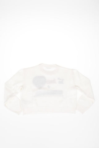 embroidered crew-neck sweater