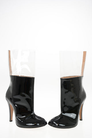 MM22 11cm Leather and PVC TABI Ankle Boot