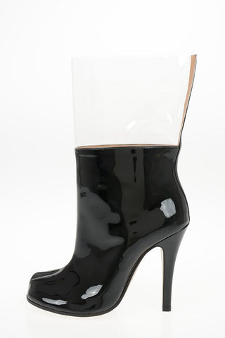 MM22 11cm Leather and PVC TABI Ankle Boot