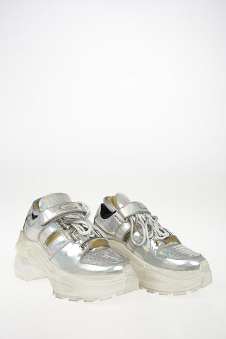 MM22 Laminate Leather Destroyed Sneaker