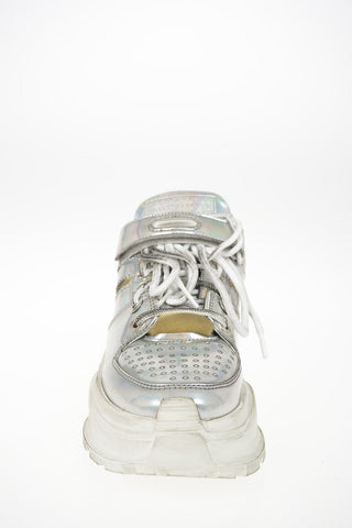 MM22 Laminate Leather Destroyed Sneaker