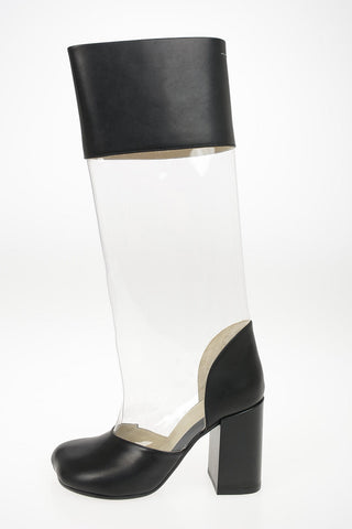 MM6 9cm Leather and PVC Boots