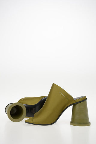 MM6 9cm Satin Open Toe