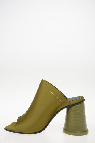 MM6 9cm Satin Open Toe