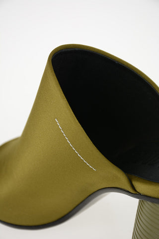 MM6 9cm Satin Open Toe