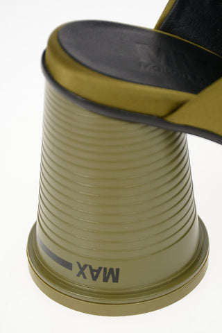MM6 9cm Satin Open Toe