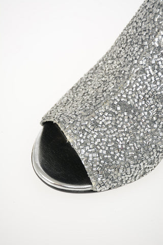 MM6 Open Toe Glitter 6cm