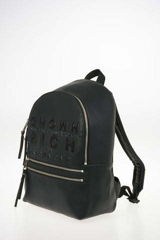 Faux Leather Embroidered OCUZO Backpack
