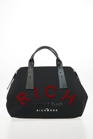 Faux Leather Embroidered CROAG Trunk Bag