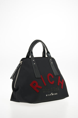 Faux Leather Embroidered CROAG Trunk Bag