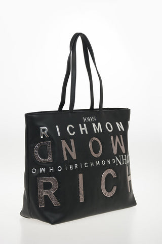 Borsa Shopping GEBERGA in Ecopelle con Ricamo Logo