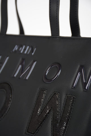 Faux Leather Snake Printed GEBERGA Shopping Bag