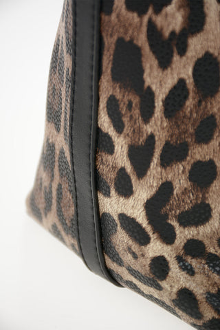 ERMANNO Faux Leather Leopard Printed GRETA Bag