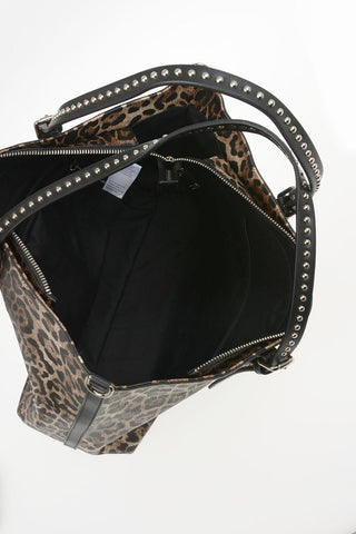 ERMANNO Faux Leather Leopard Printed GRETA Bag