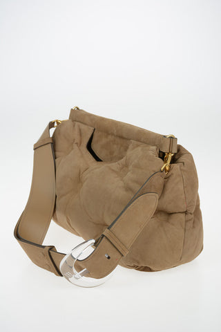 MM11 Suede Leather Tote Bag
