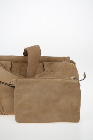 MM11 Suede Leather Tote Bag
